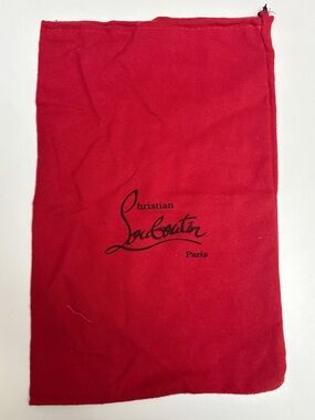 Christian Louboutin Red Dust Bag with Black Logo
